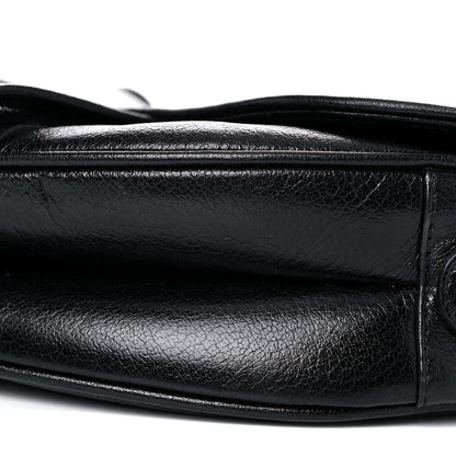 Christian Dior Calfskin Saddle Bag Black 9 of 12