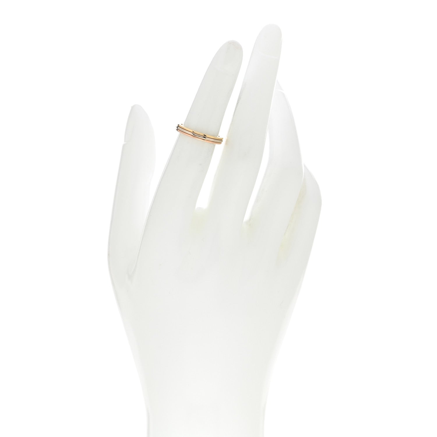 Cartier 18K Pink Yellow White Gold 2.5mm Vendome Louis Cartier Wedding Band Ring 48 4.5 2 of 4