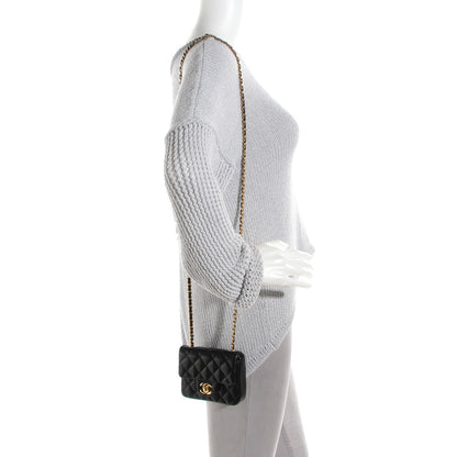 Chanel Lambskin Quilted Mini Square Flap Black 2 of 8