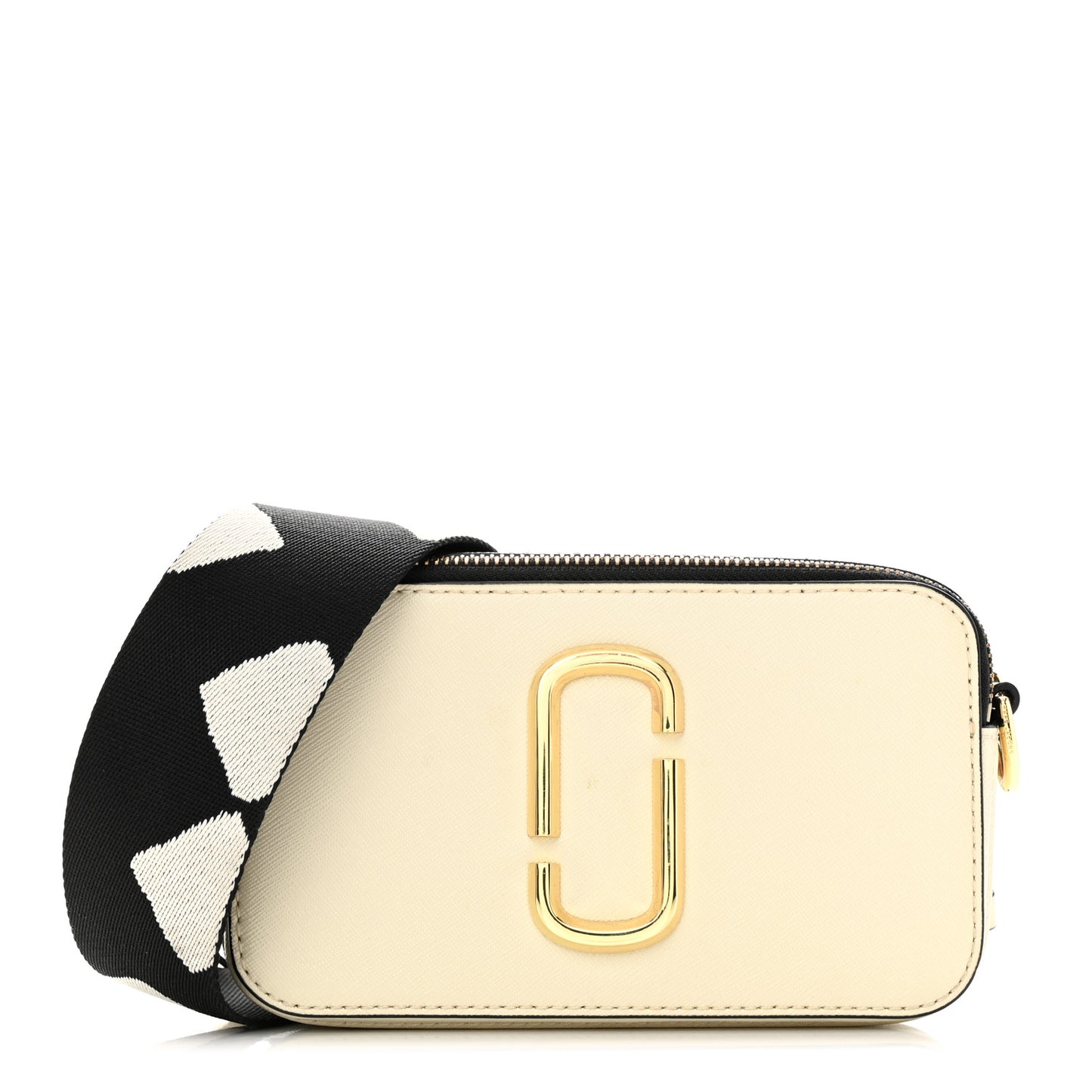 Saffiano Small Snapshot Camera Bag Cloud White Multicolor
