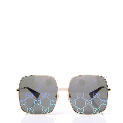 Gucci Rectangular Frame Sunglasses GG0414S Black 2 of 7