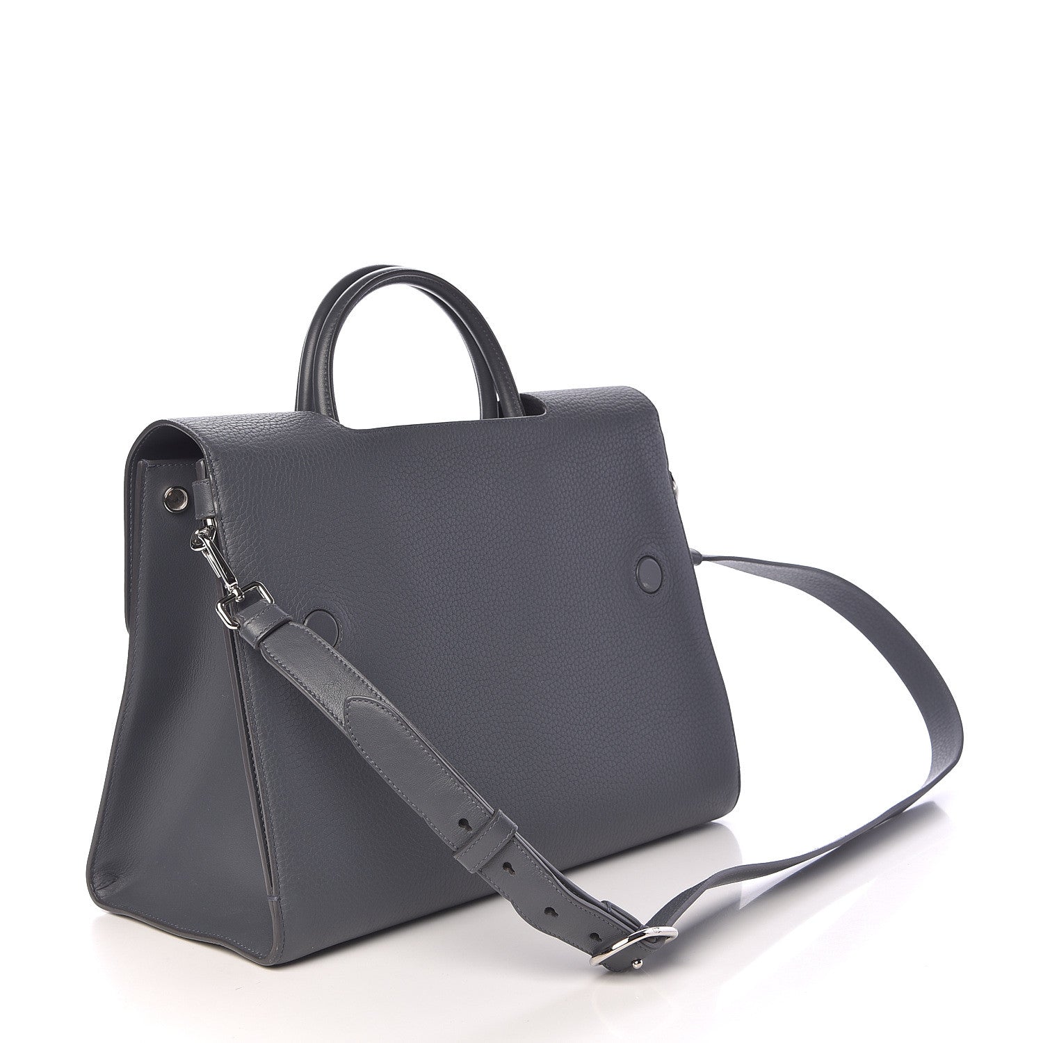 Christian Dior Bullcalf Large Diorever Flap Meteorite Grey 3 of 12