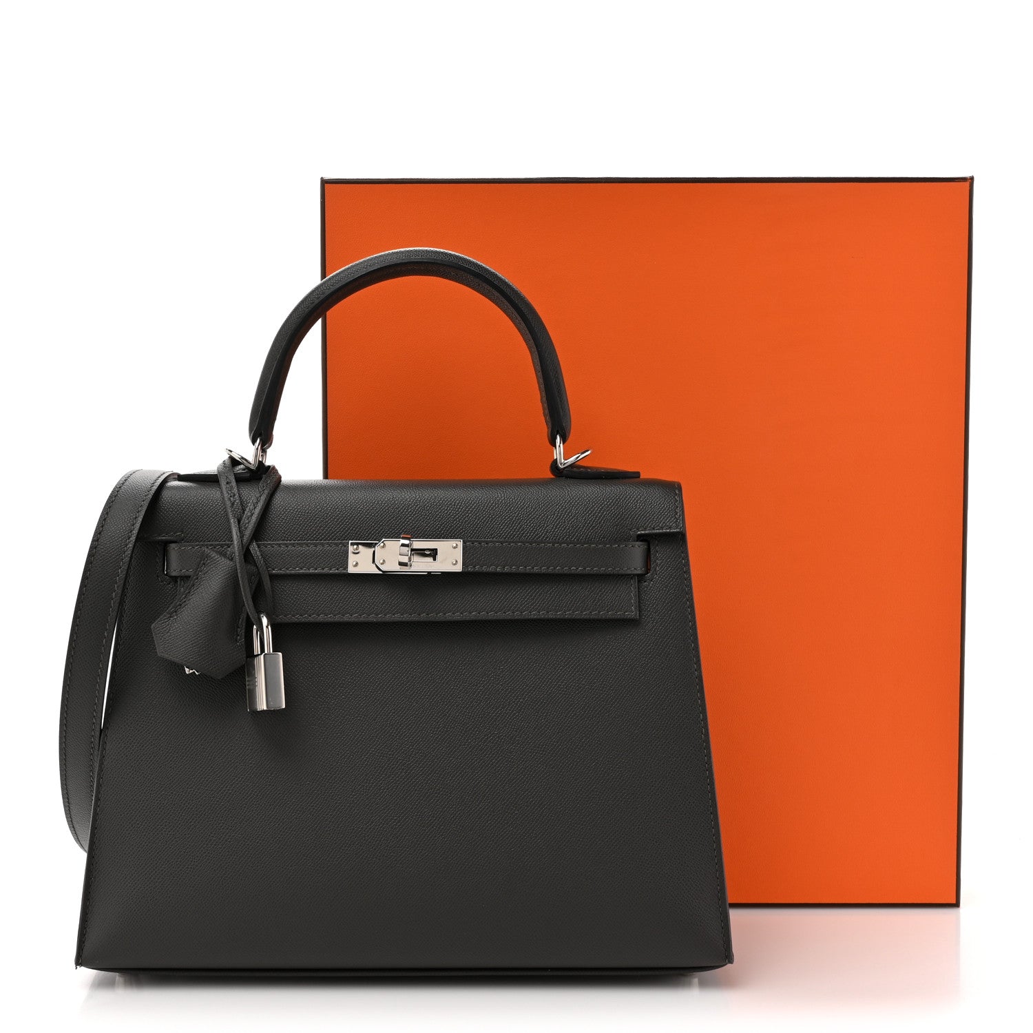 Hermes Epsom Kelly Sellier 25 Graphite 11 of 11