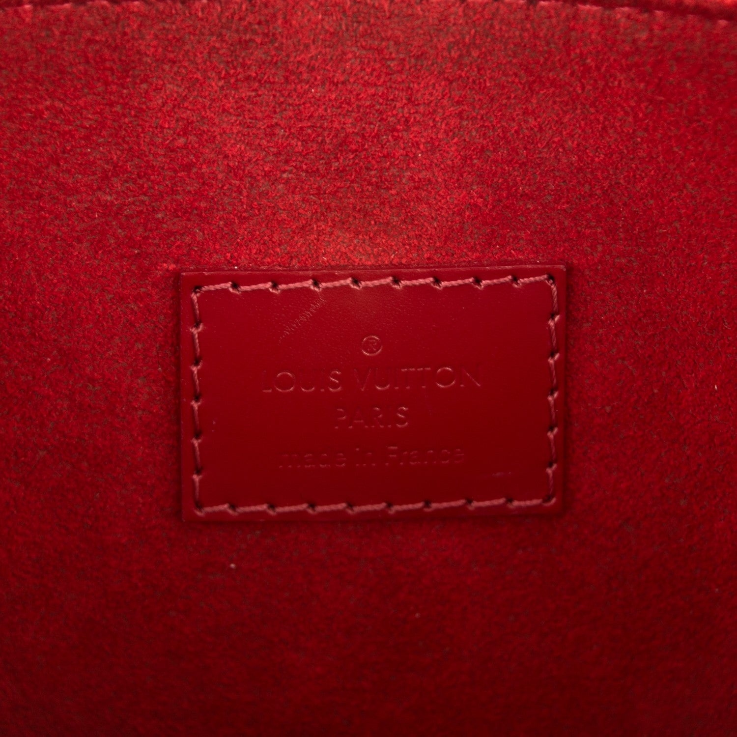 Louis Vuitton Damier Ebene Caissa Hobo Cherry 6 of 7