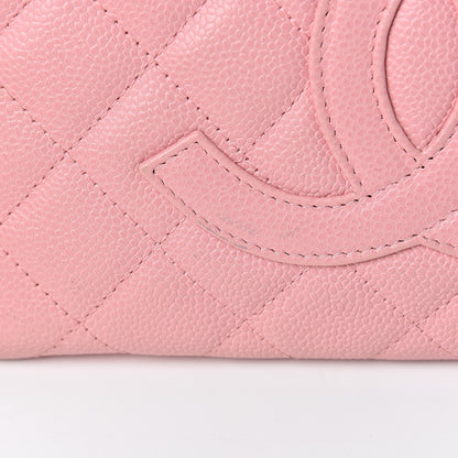 Chanel Caviar Quilted Petit Shopping Tote PST Pink 16 of 19