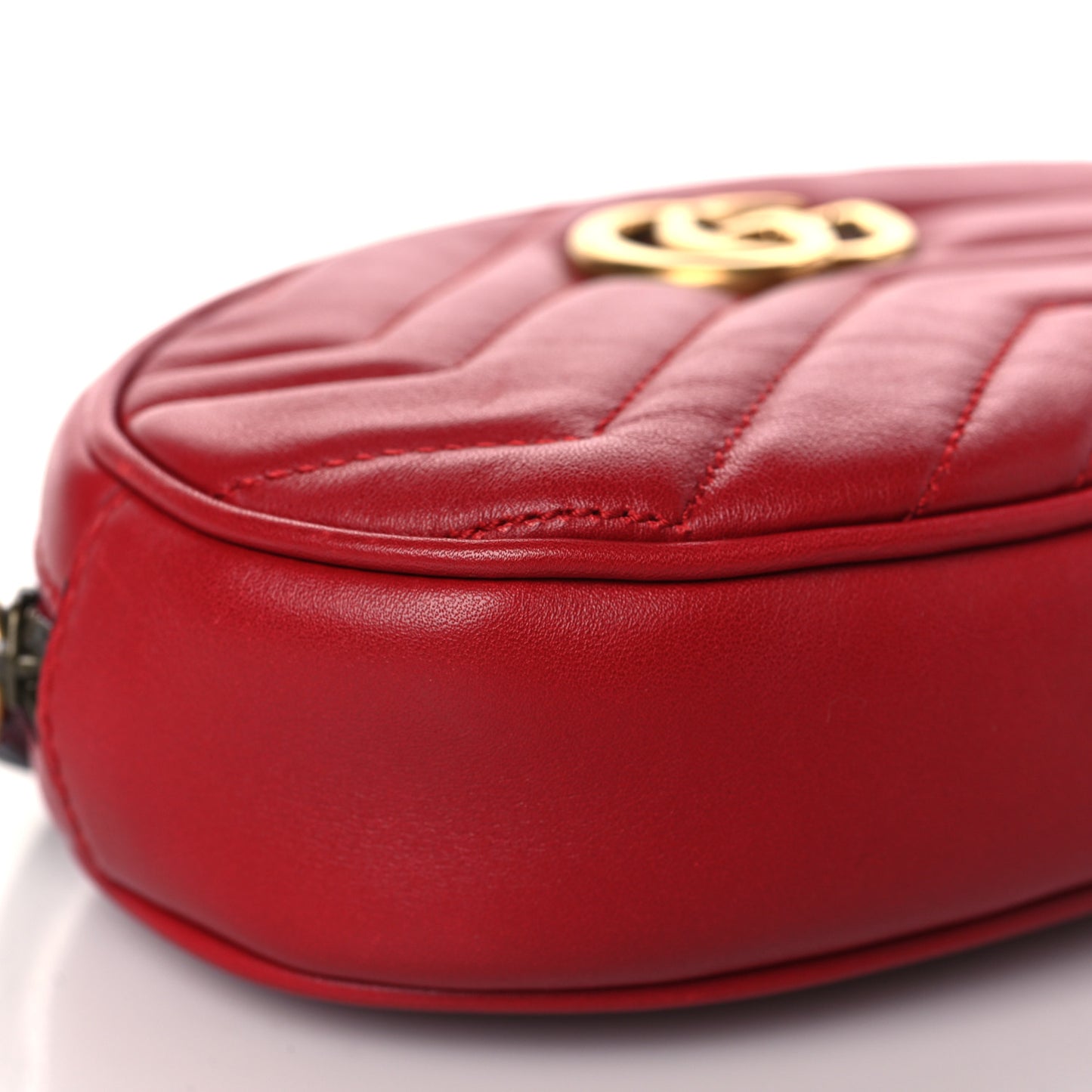 Calfskin Matelasse GG Marmont Belt Bag 75 30 Hibiscus Red
