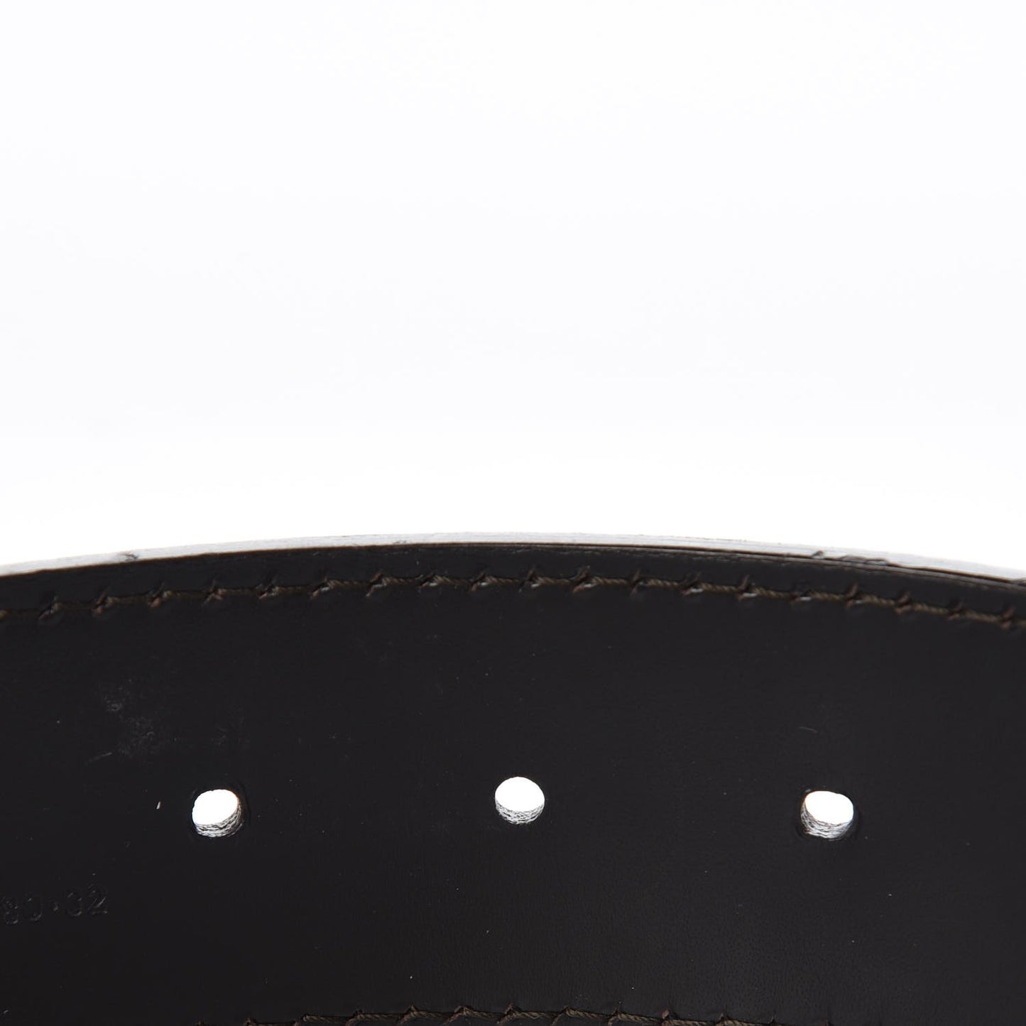 Calfskin Monogram Belt 80 32 Black Brown