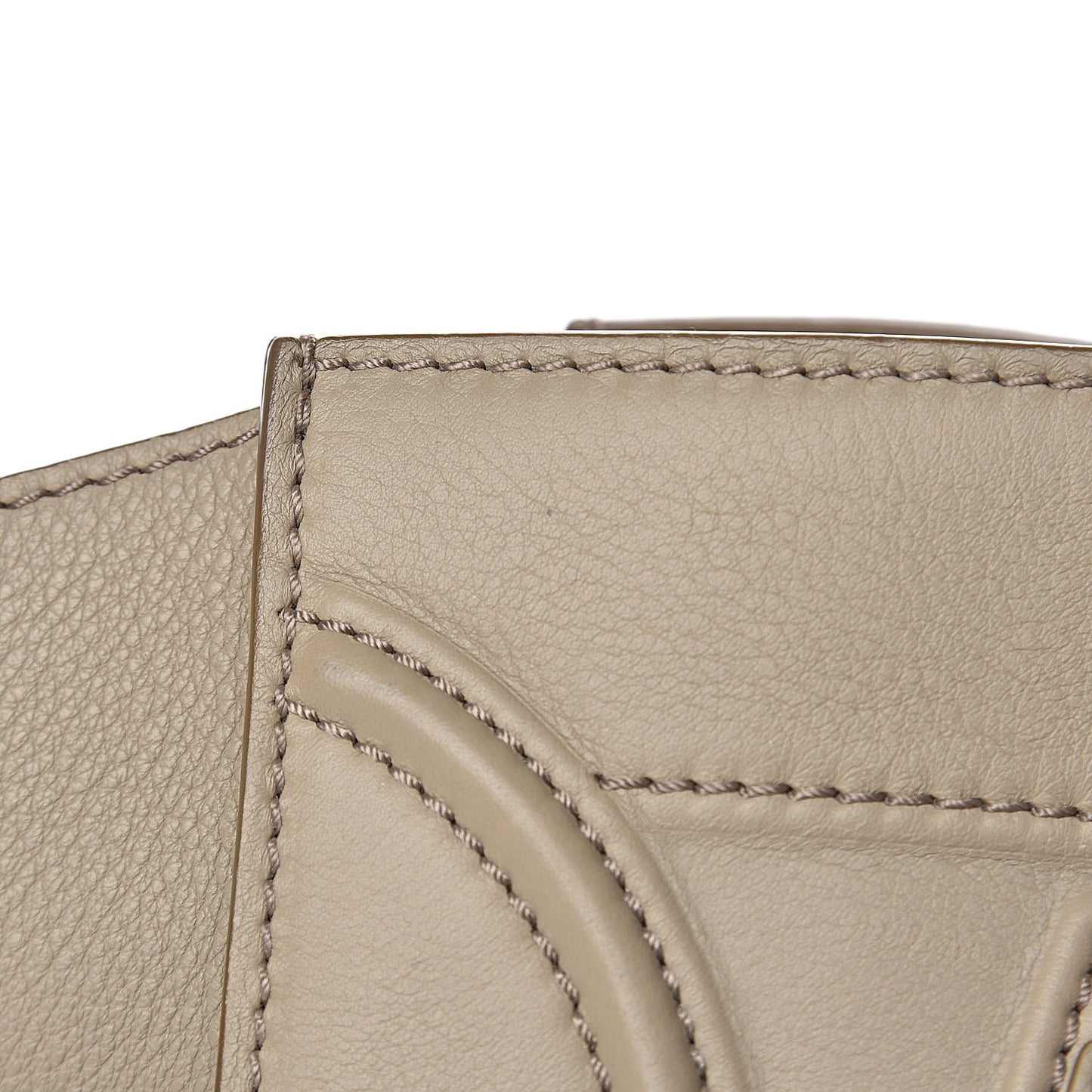 Supple Calfskin Medium Phantom Luggage Beige
