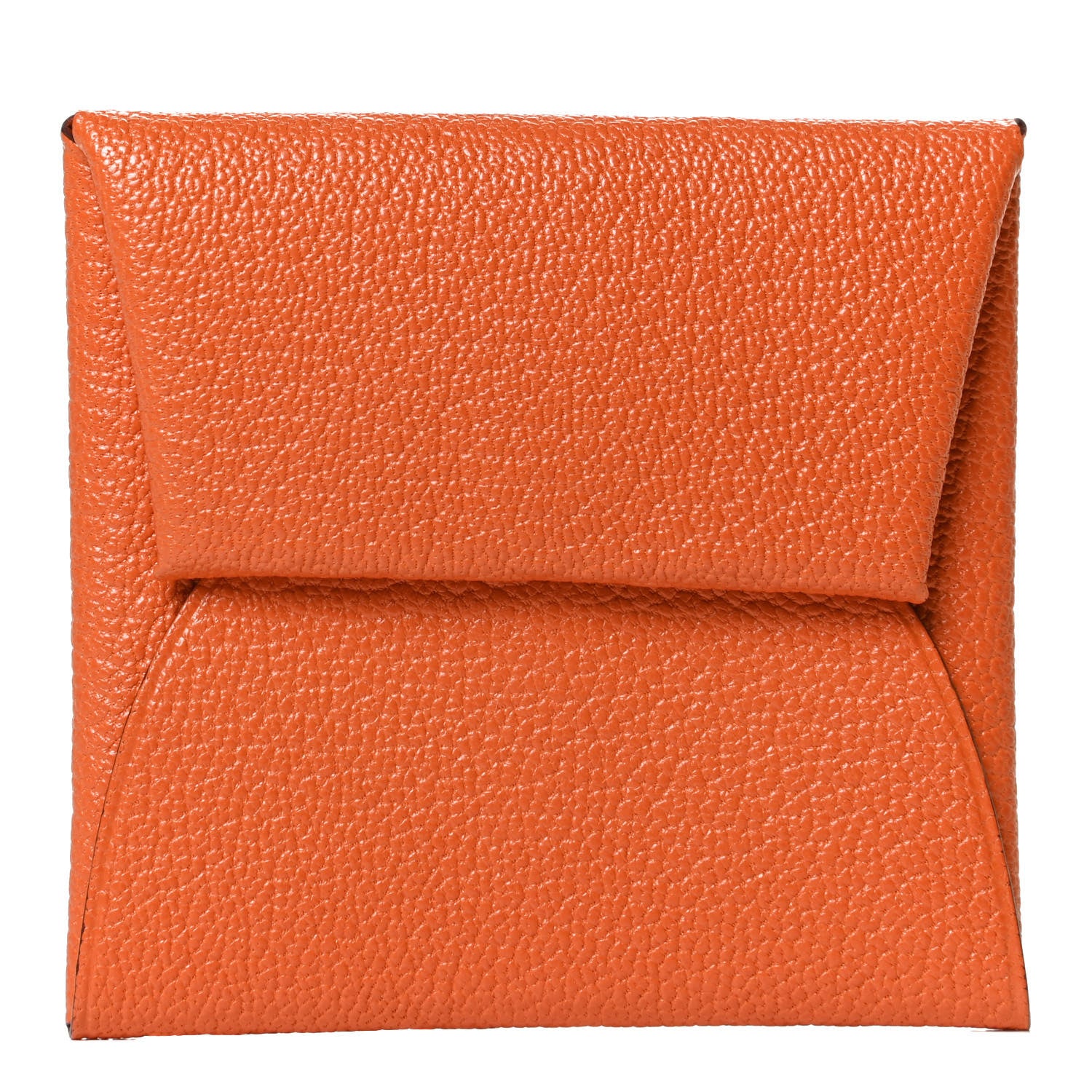 Hermes Chevre Mysore Bastia Coin Purse Orange 1 of 7