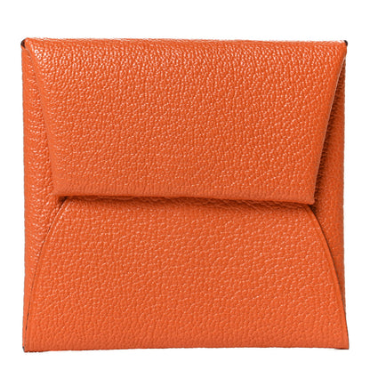 Hermes Chevre Mysore Bastia Coin Purse Orange 1 of 7