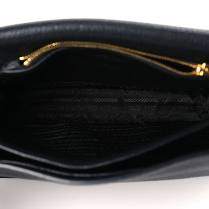 Prada Vitello Daino Flap Crossbody Black 7 of 10