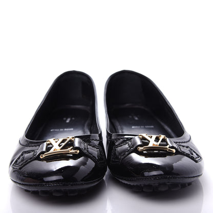 Louis Vuitton Patent Calfskin Oxford Ballerina Flats 39 Black 5 of 11