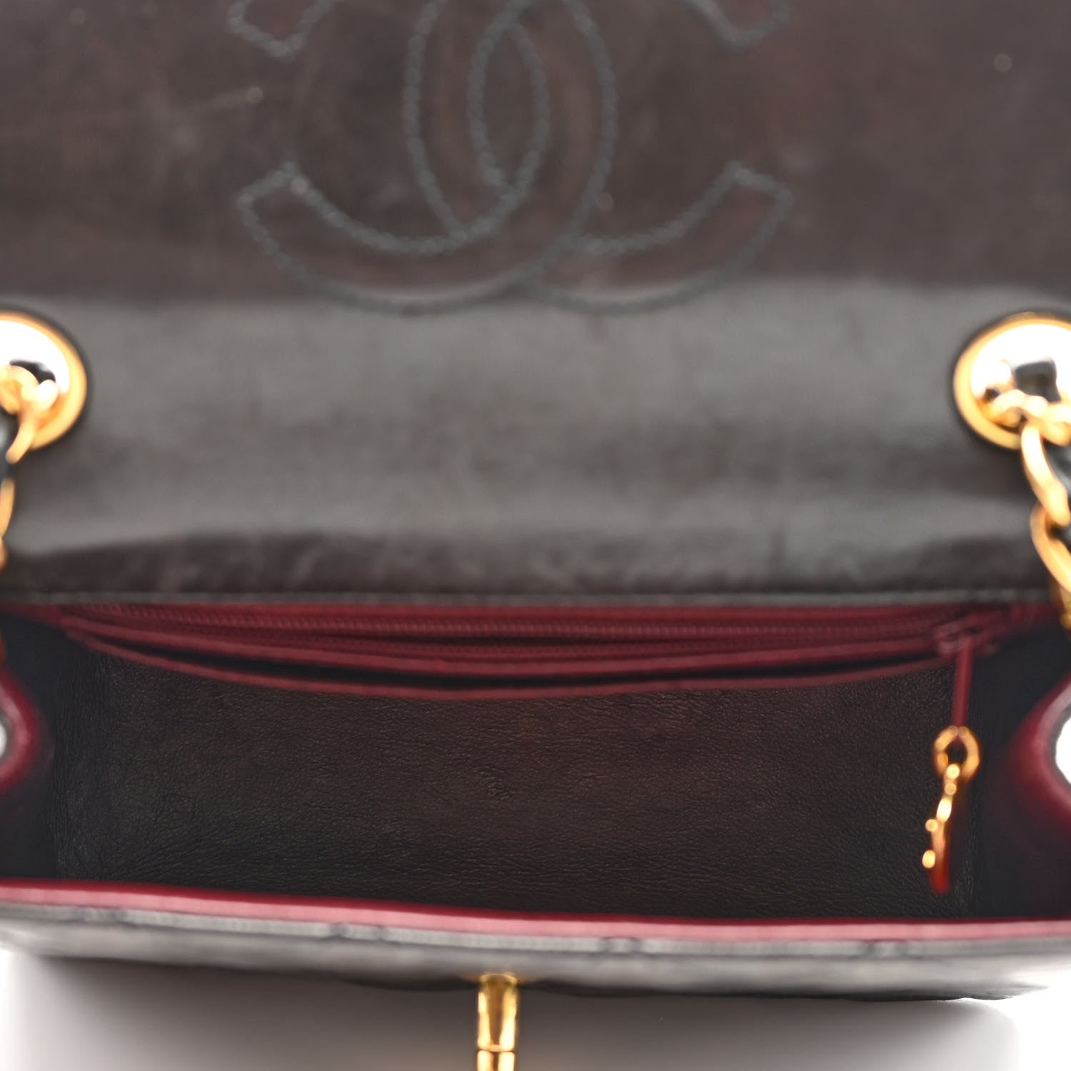 Chanel Lambskin Quilted Mini Square Flap Black 4 of 9