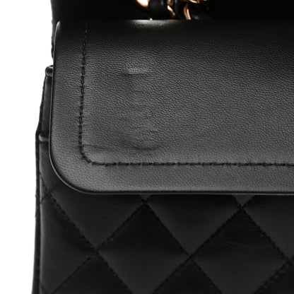 Chanel Lambskin Quilted Small Double Flap Black 12 of 14
