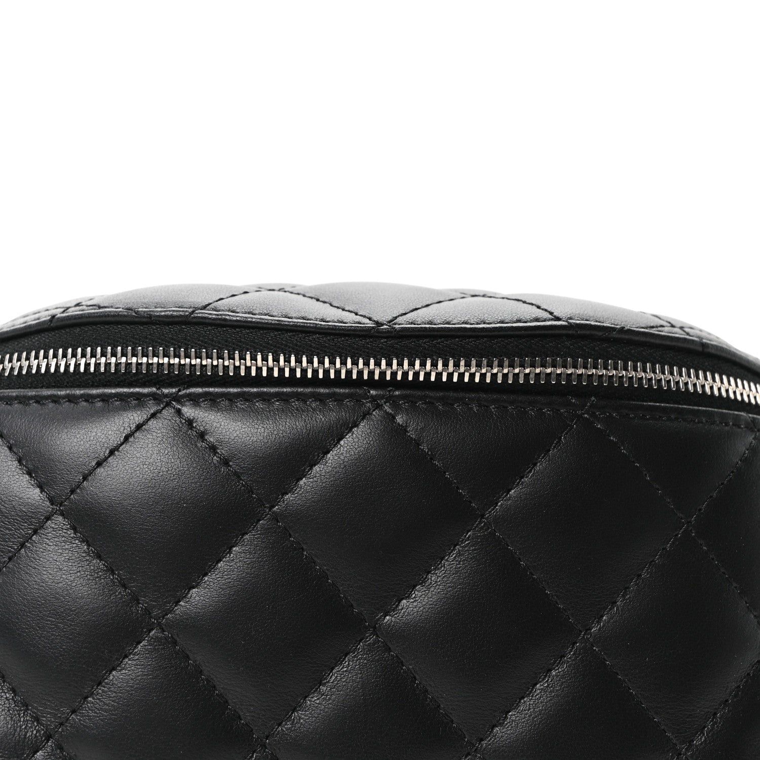 Chanel Lambskin Quilted Waist Belt Bag Black 8 of 10