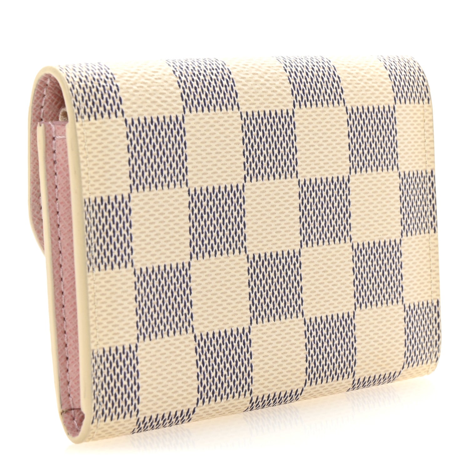 Louis Vuitton Damier Azur Rosalie Coin Purse Rose Ballerine 3 of 6