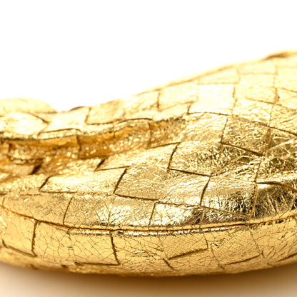 Bottega Veneta Metallic Nappa Intrecciato Mini Jodie Gold 9 of 10