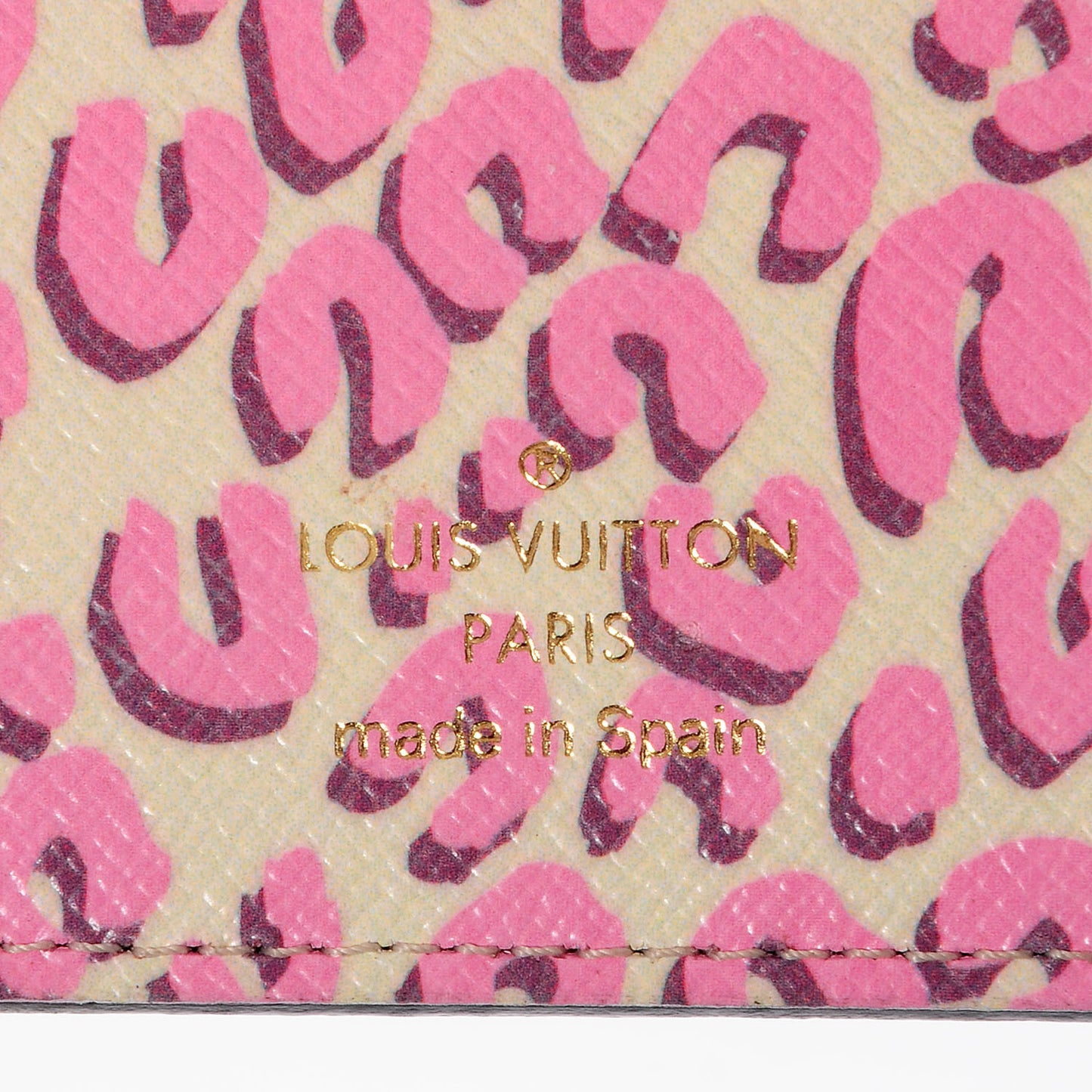 Monogram Leopard Insolite Wallet Blanc Corail