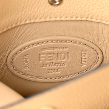 Fendi Cuoio Romano Selleria Raffia Bi-Color Woven Medium Peekaboo X-Lite Tomatillo Paglia 6 of 9
