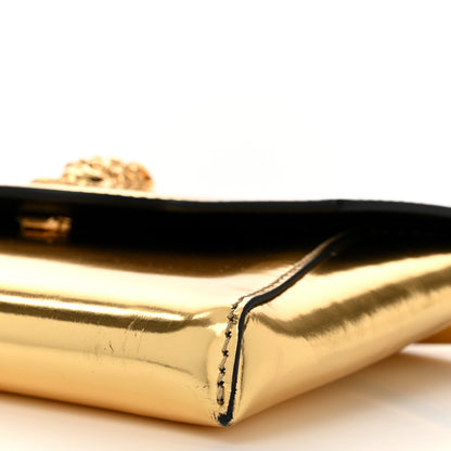 Versace Patent Metallic La Medusa Pouch On Chain Gold 9 of 12