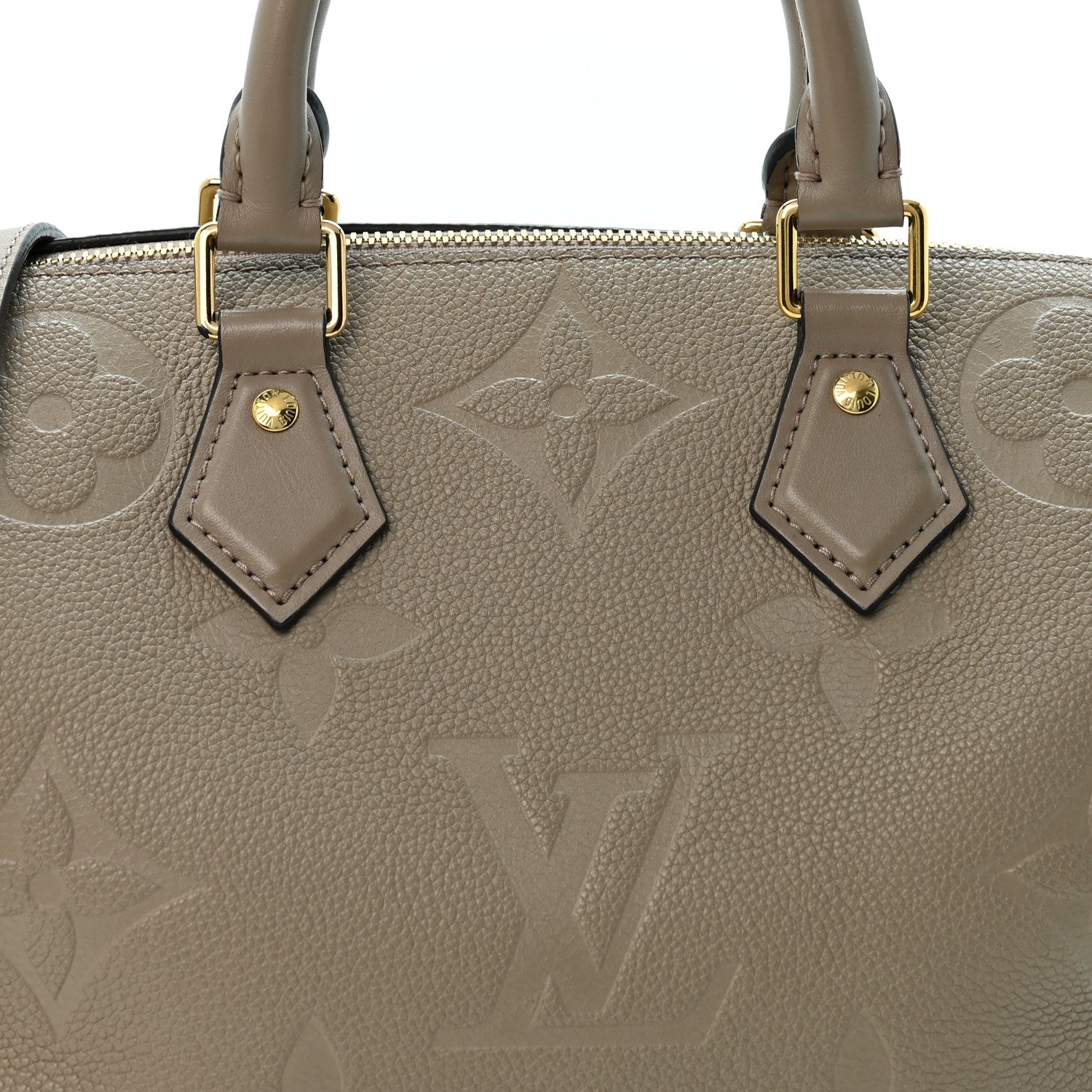 Louis Vuitton Empreinte Monogram Giant Speedy Bandouliere 25 Tourterelle 7 of 11