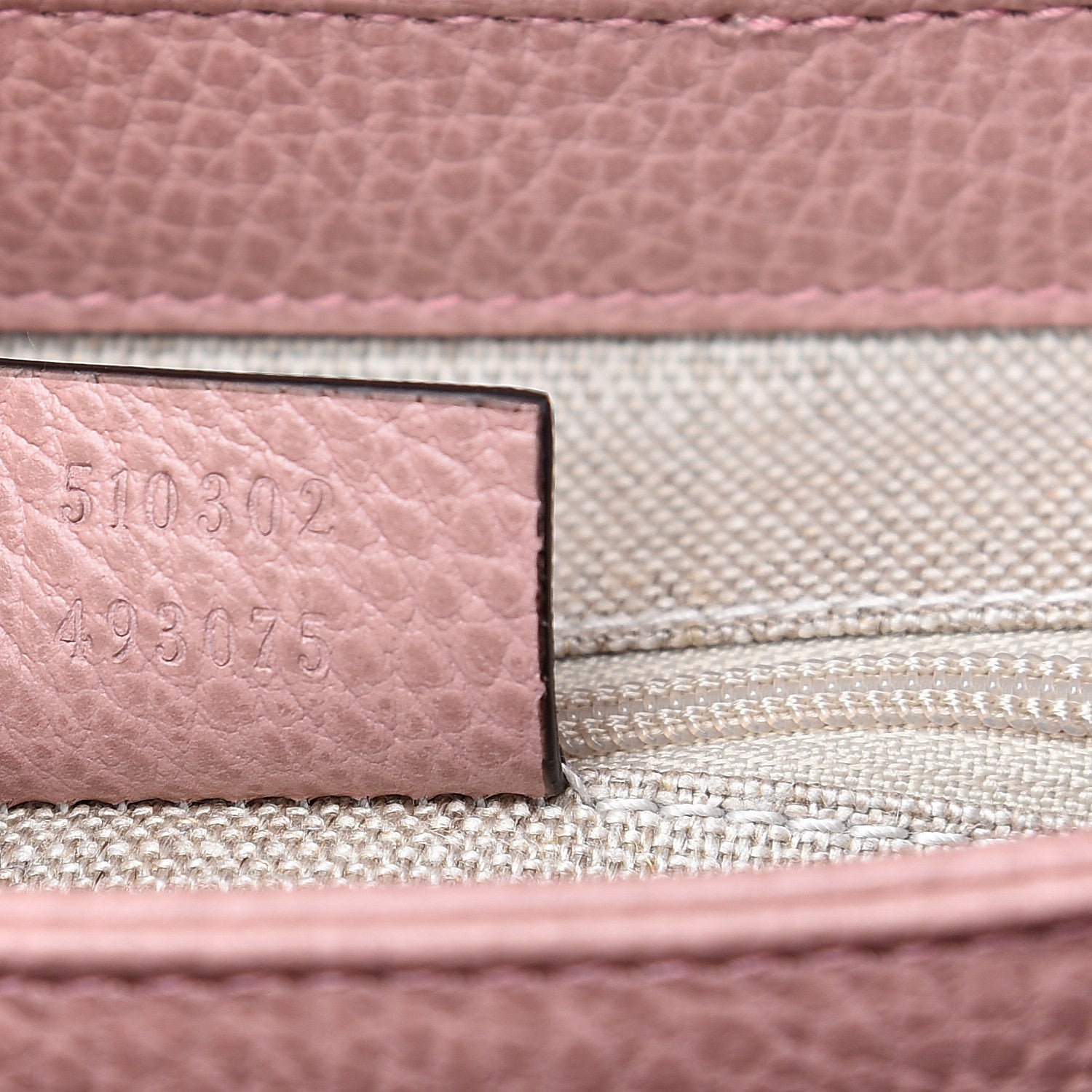 Gucci Dollar Calfskin Interlocking G Top Handle Shoulder Bag Soft Pink 6 of 8