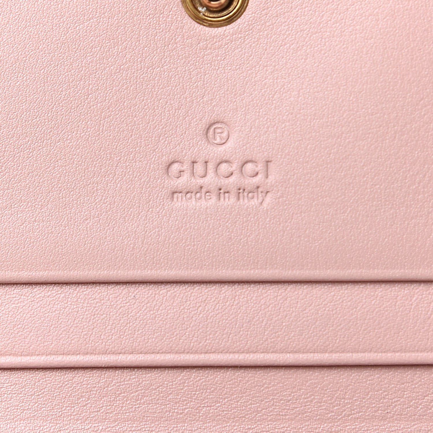 Gucci Calfskin Matelasse GG Marmont Card Case Wallet Perfect Pink 6 of 10