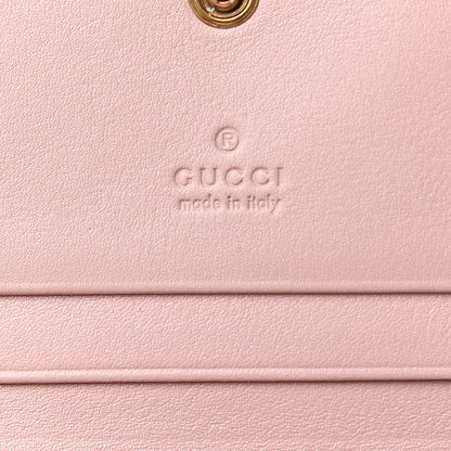Gucci Calfskin Matelasse GG Marmont Card Case Wallet Perfect Pink 6 of 10
