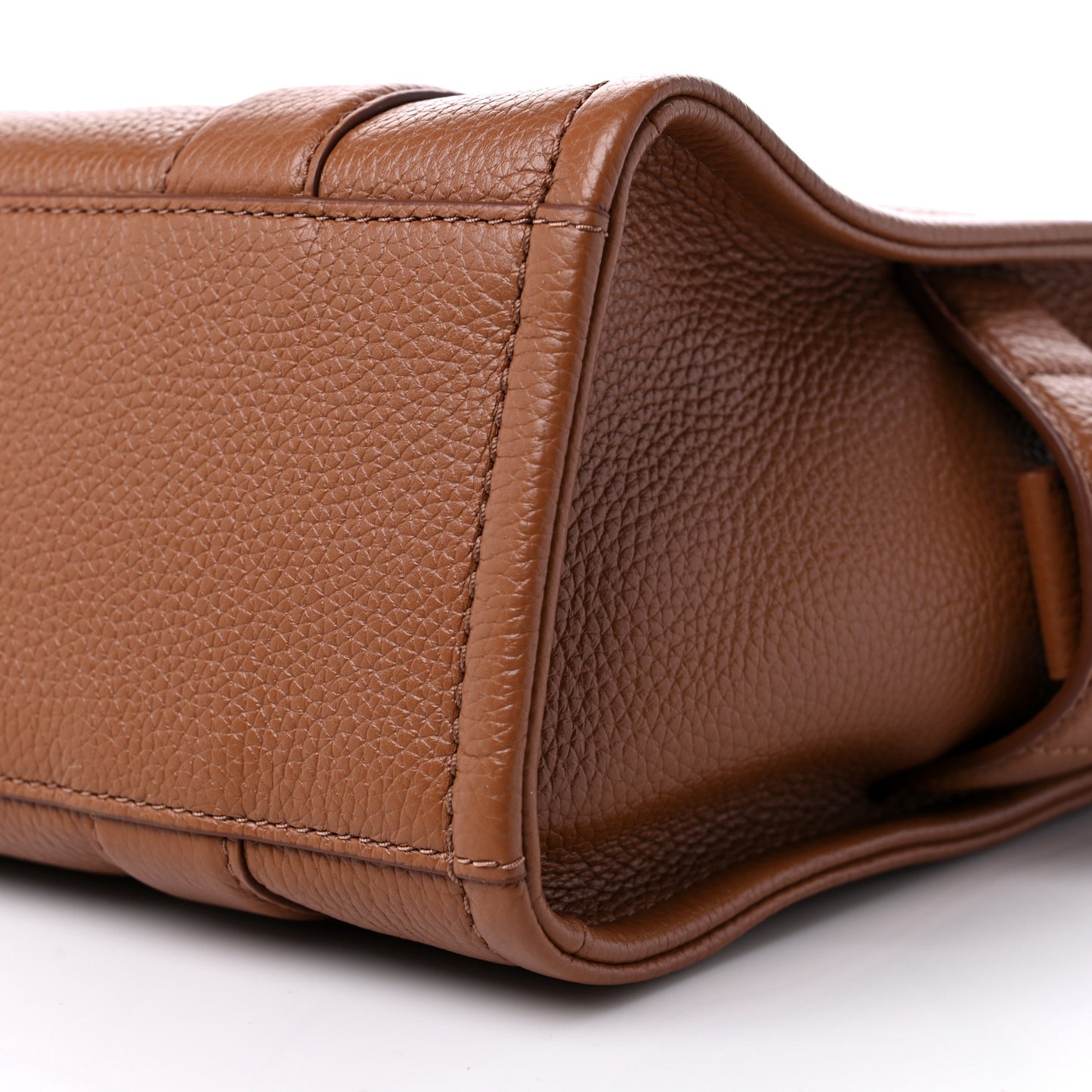 Grained Calfskin Small The Tote Bag Argan Oil