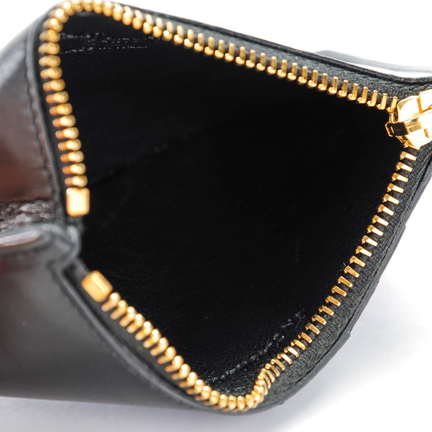 Saint Laurent Calfskin 5 Fragments Zip Pouch Card Holder Black 5 of 7