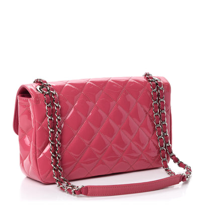 Chanel Patent Quilted Large Coco Shine Flap Pink 4 of 11
