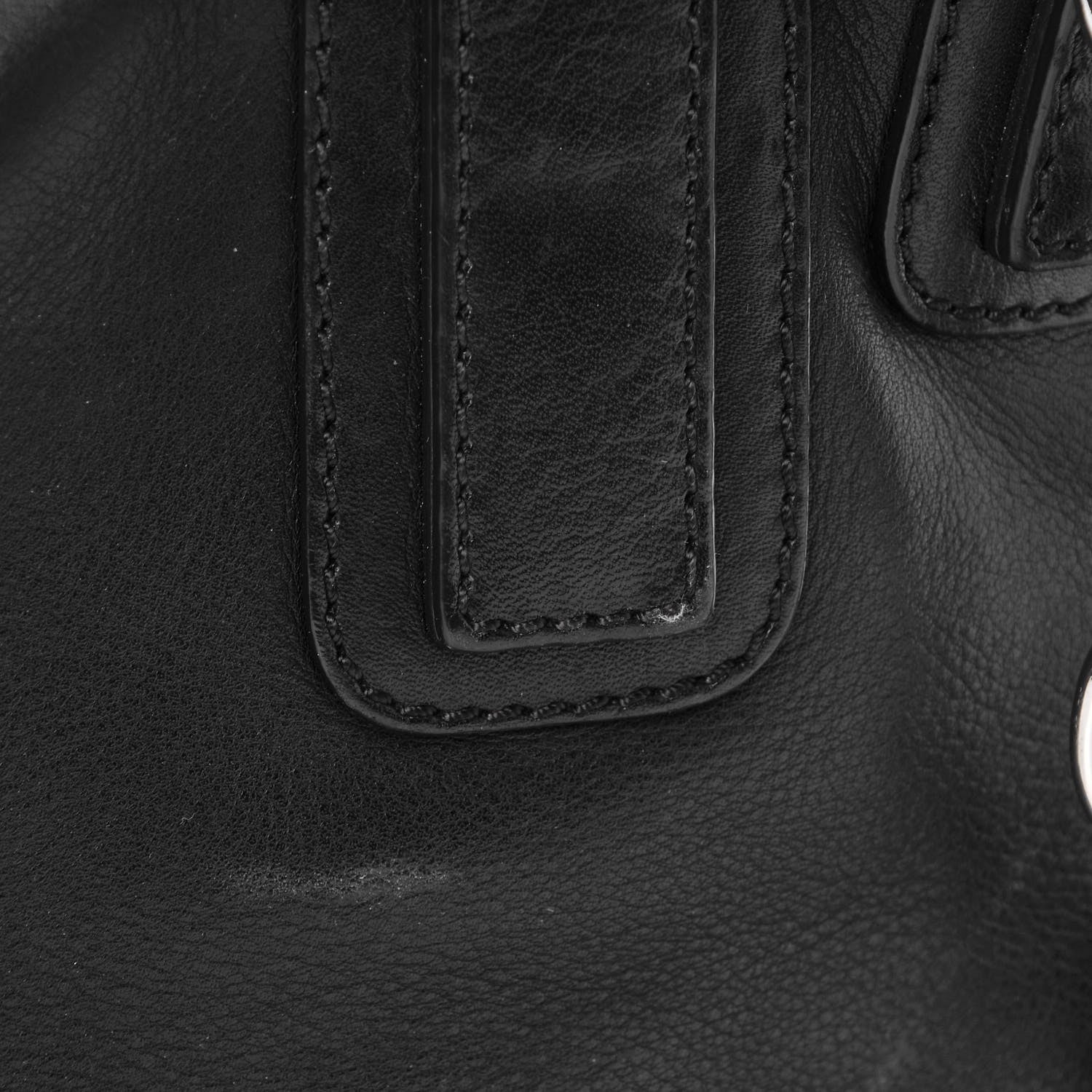 Givenchy Pebbled Calfskin Medium Bolt Stud Pandora Black 10 of 10