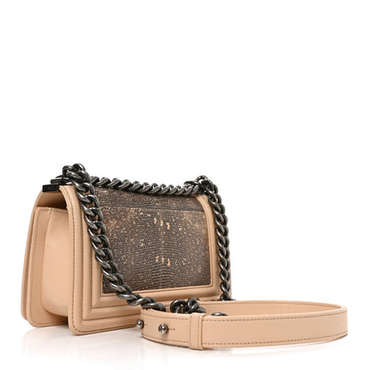 Chanel Lizard Calfskin Small Boy Flap Pink 2 of 10