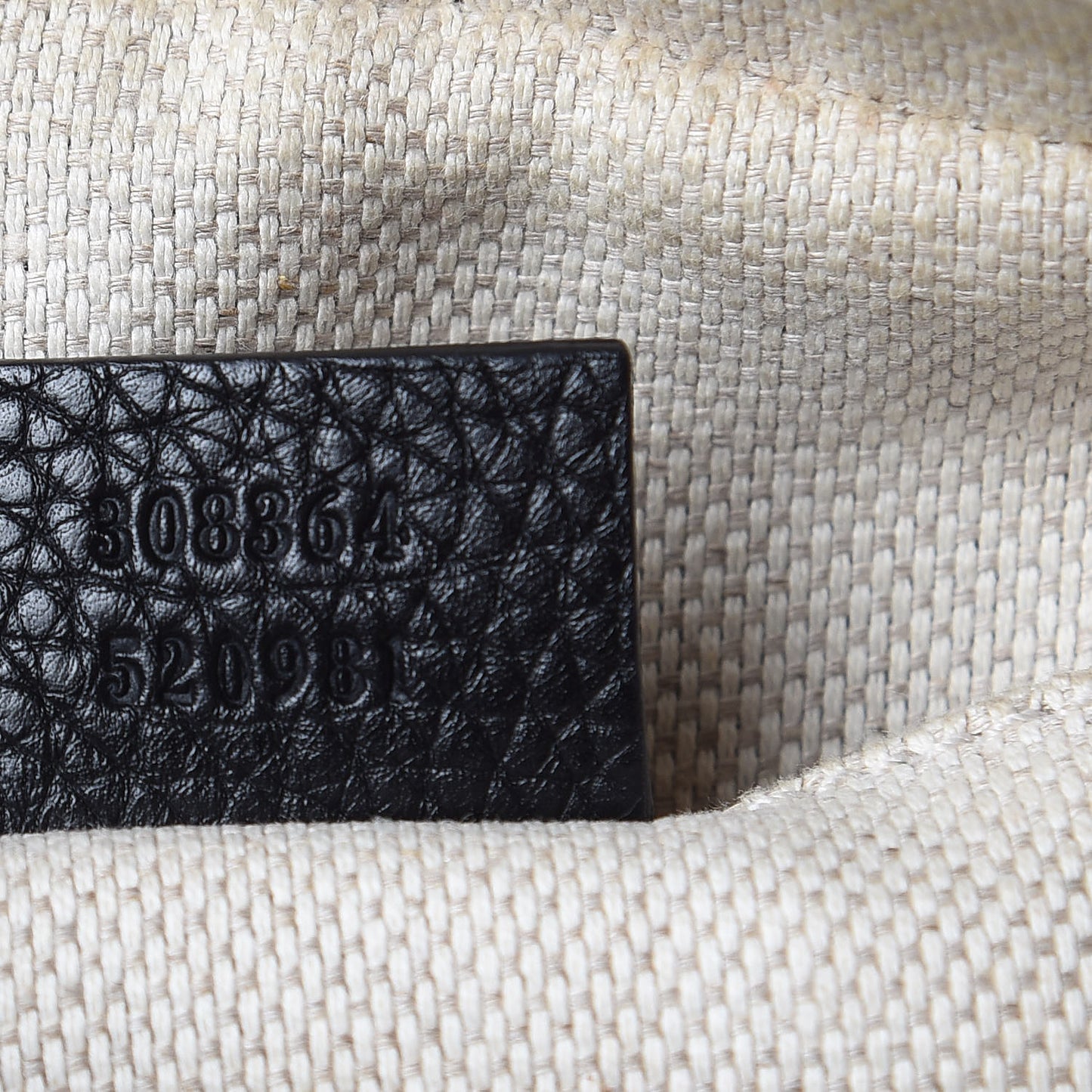 Pebbled Calfskin Small Soho Disco Bag Black