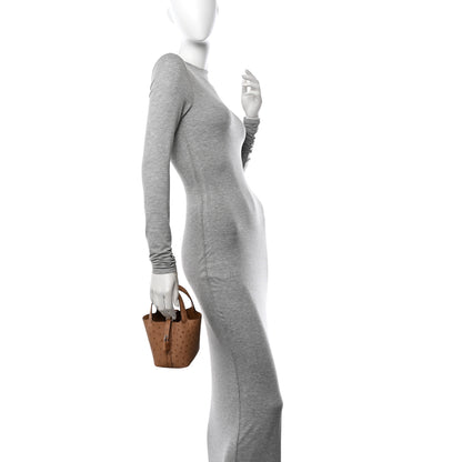 Hermes Ostrich Micro Picotin Lock Chai 2 of 10