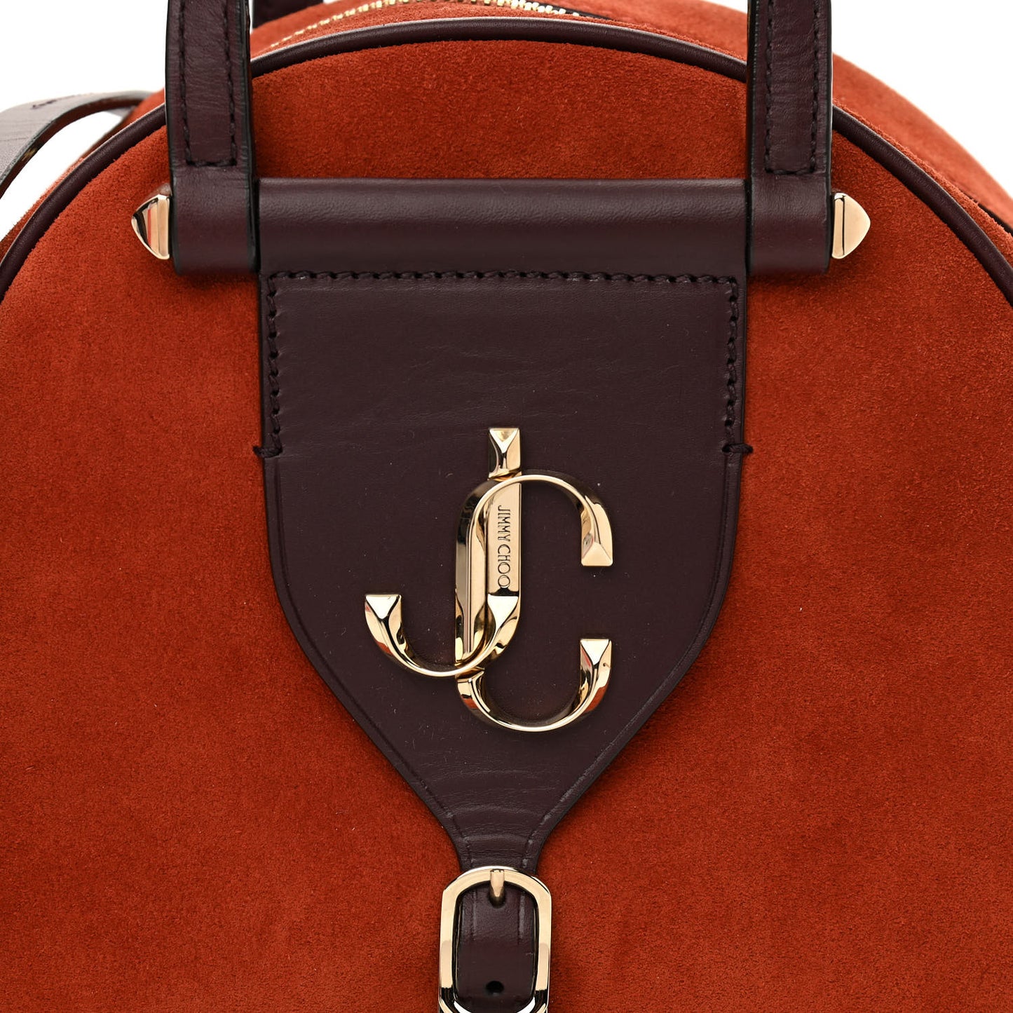 Suede Small Varenne Bowling Bag Brown
