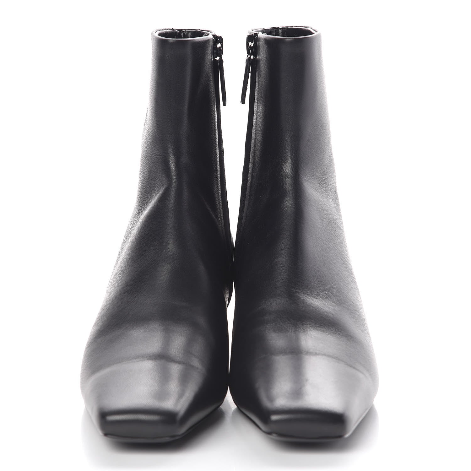 Balenciaga Sheepskin Typo Ankle Booties 39 Black 2 of 11