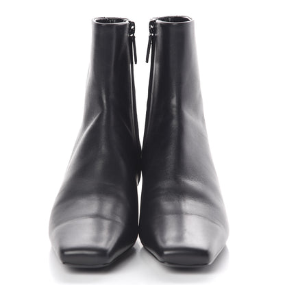 Balenciaga Sheepskin Typo Ankle Booties 39 Black 2 of 11