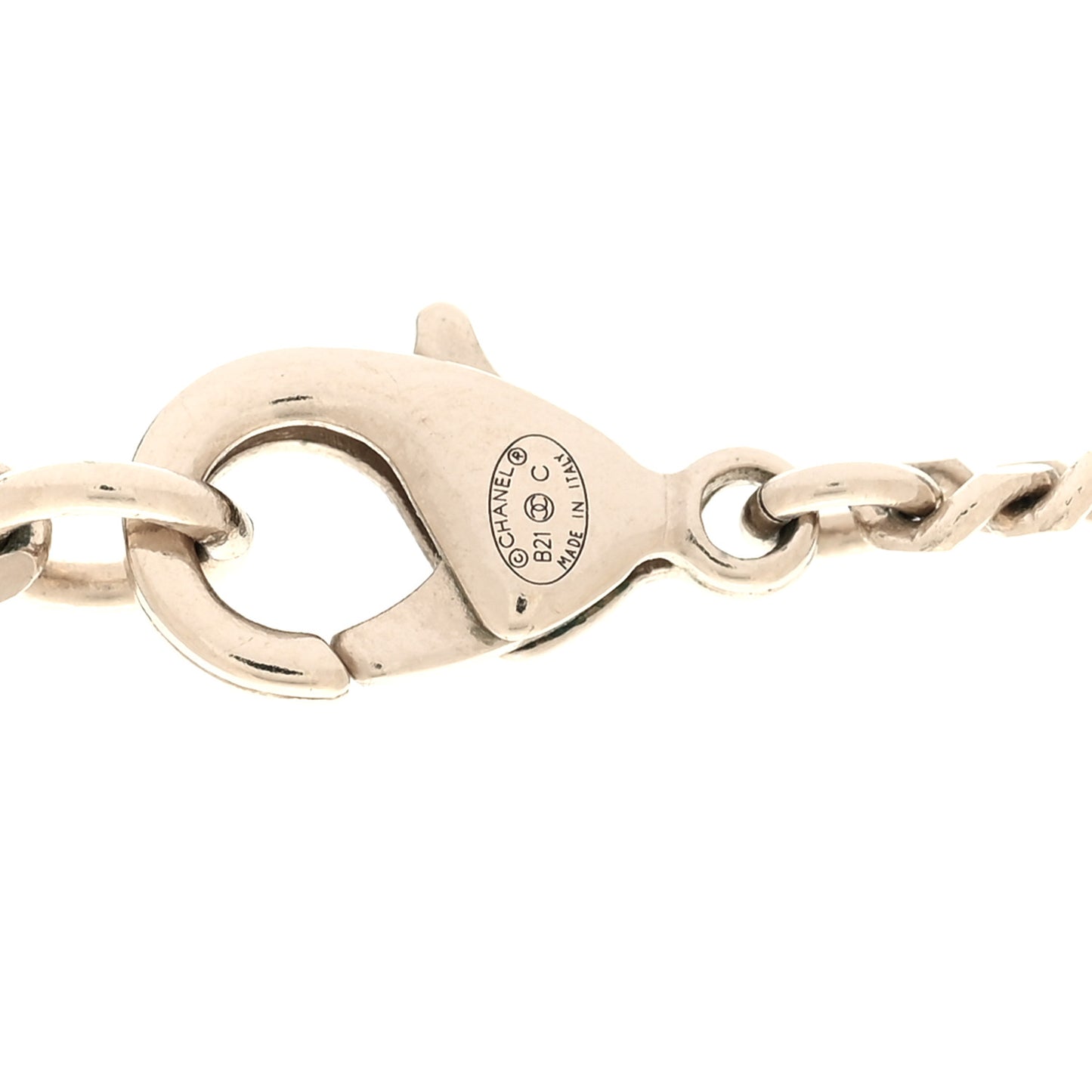 Crystal Dog Tag Charm Necklace Gold