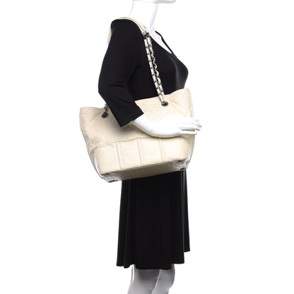 Chanel Calfskin Small Shopping In Moscow Tote Beige Clair 2 of 15