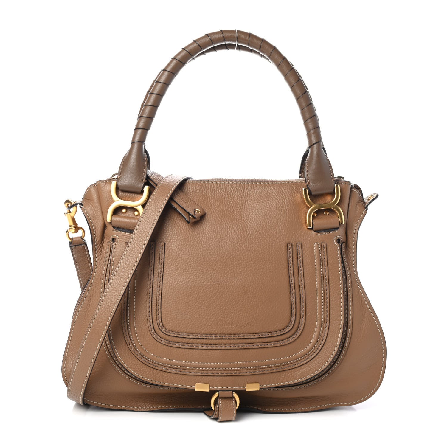 Chloe Calfskin Medium Marcie Satchel Nut 1 of 4