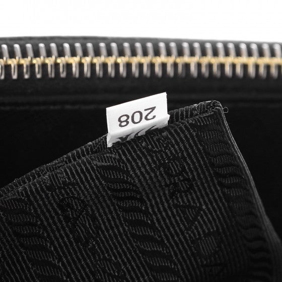 Prada Saffiano Small Galleria Double Zip Tote Black 9 of 9