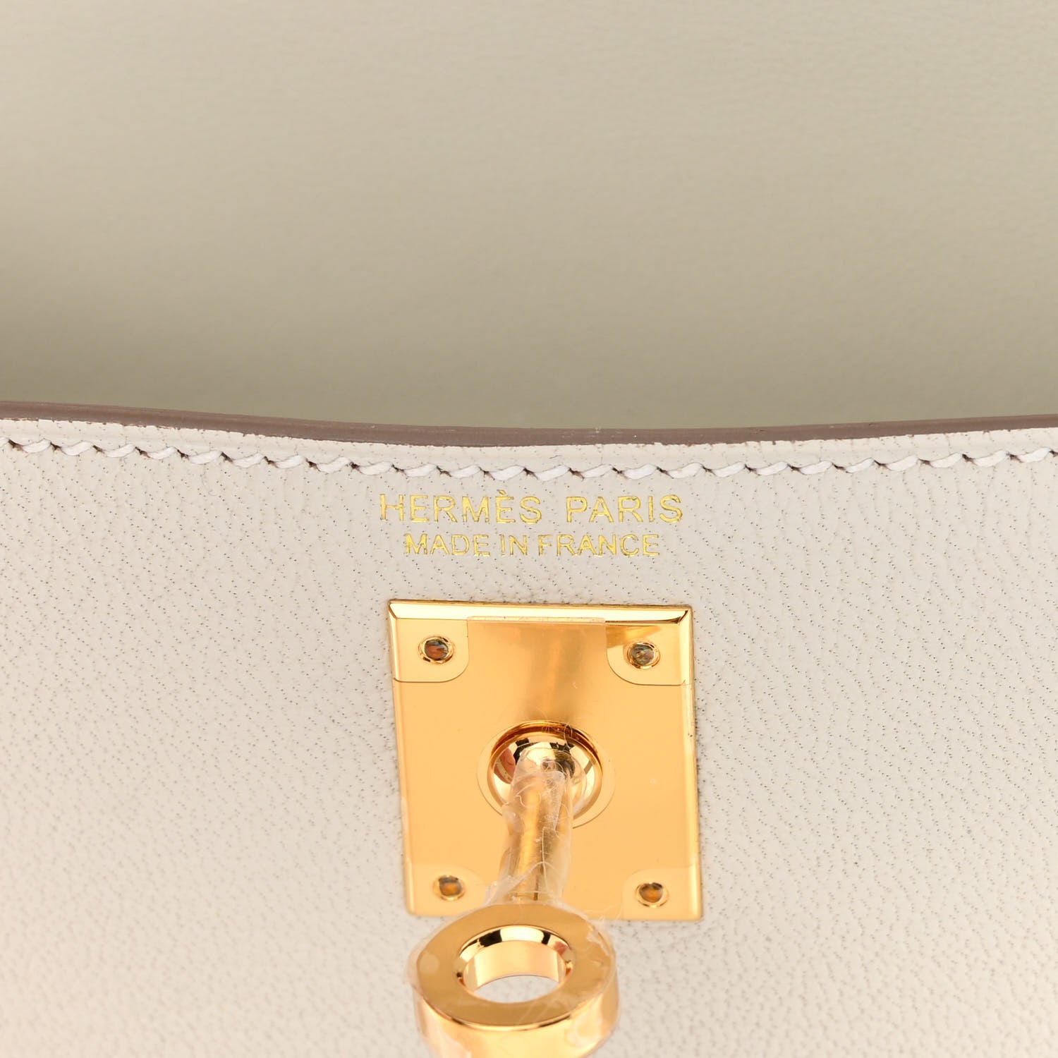 Hermes Chevre Mysore Mini Kelly Sellier 20 Mushroom 6 of 14