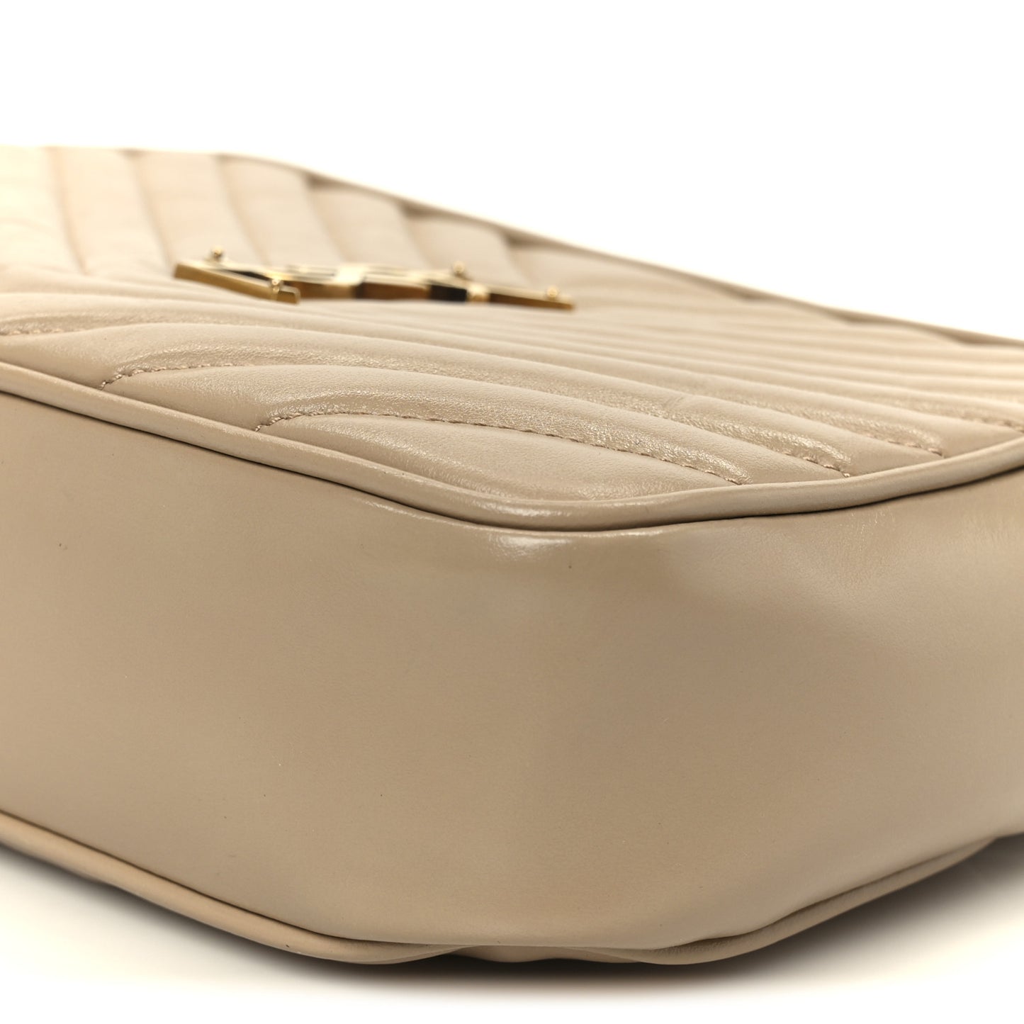 Calfskin Matelasse Monogram Lou Camera Bag Dark Beige