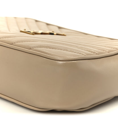 Saint Laurent Calfskin Matelasse Monogram Lou Camera Bag Dark Beige 10 of 10