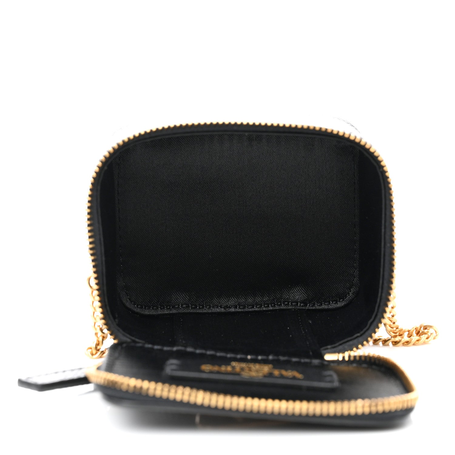 Valentino Garavani Grained Calfskin VLogo Signature Wash Bag Black 7 of 12