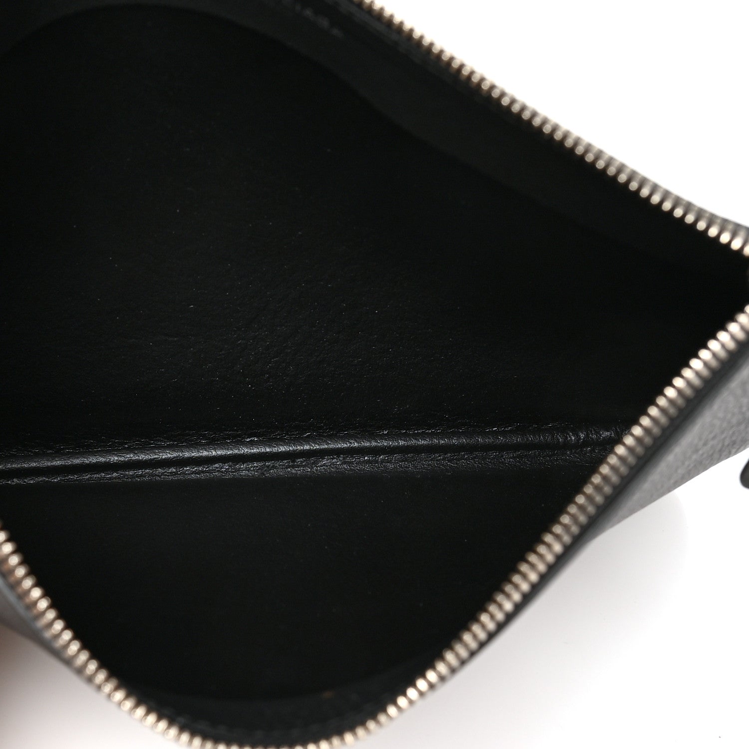 Balenciaga Calfskin Political Campaign Logo Pouch Black 5 of 8