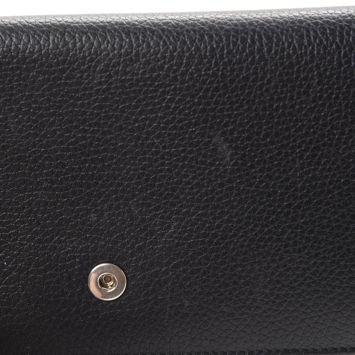Calfskin Skull Continental Wallet Black