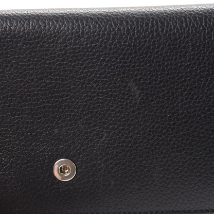 Alexander McQueen Calfskin Skull Continental Wallet Black 18 of 20