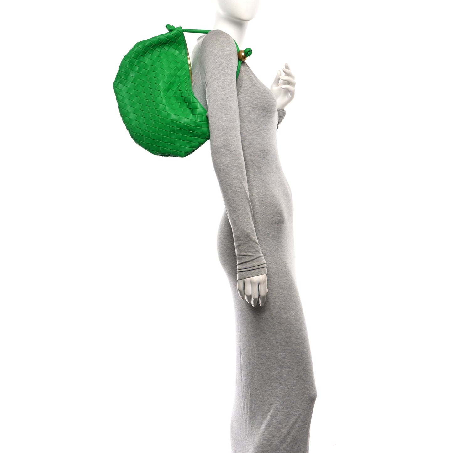 Nappa Intrecciato Medium Turn Pouch Parakeet